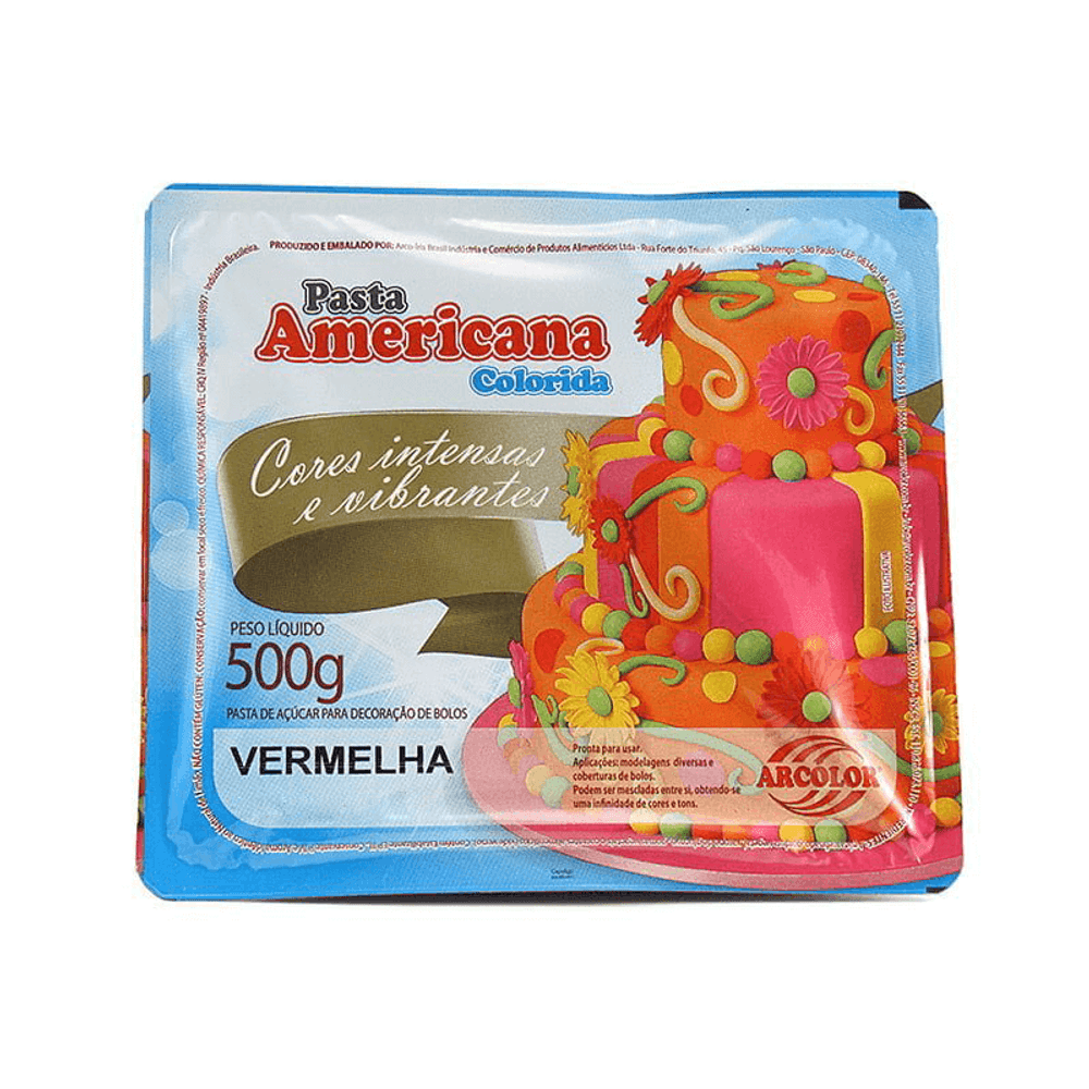 Pasta Americana Vermelha 500 Gramas impakto