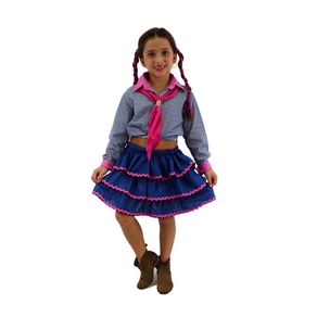 FANTASIA-INFANTIL-CAMISA-MENINA-LENCO-TRAVA-G-01-UN-SB7077G